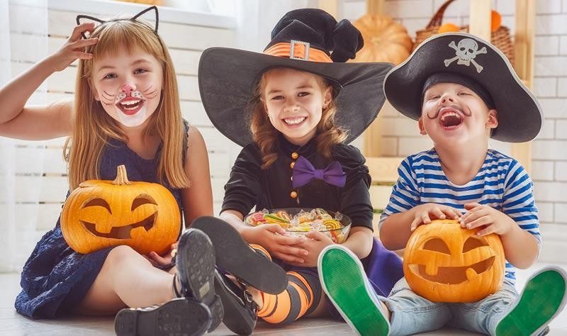 young kids enjoying the Halloween fest